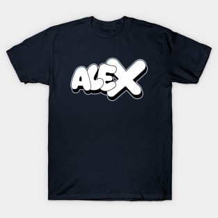 ALEX name graffiti bubble pure Style T-Shirt